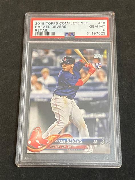 Lot PSA 10 Gem Mint 2018 Topps RC Complete Set Retail Variation