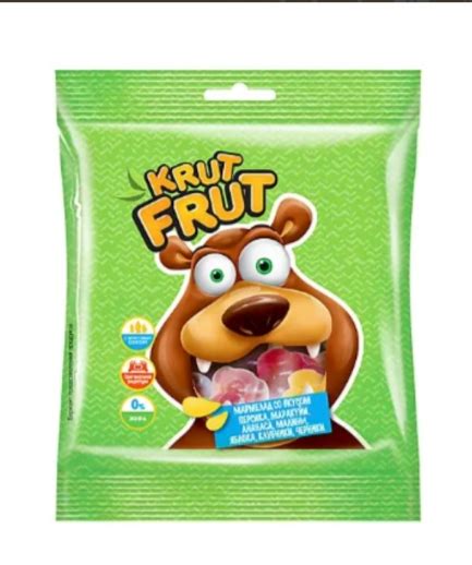 Мармелад KDV Жевательный Krut Frut Озорные мишки со вкусом персика ...
