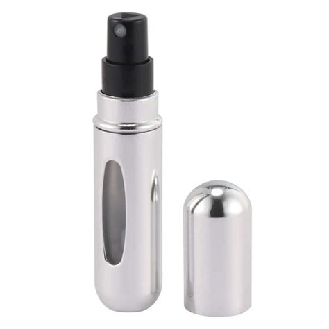 Атомайзер (флакон для духов) алюминиевый накачиваемый, матовый, 5 мл ...