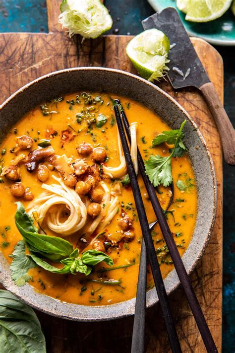 30 Minute Coconut Curry Noodle Soup. - Half Baked Harvest