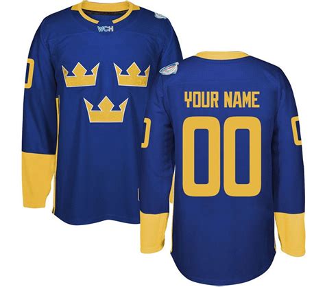 2017 2016 World Cup Team Sweden Hockey Jerseys Mens Kruger Ekholm