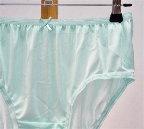Vtg Slippery Light Green Silky Nylon Panty Sheer Sissy Bikini Sz Hip Ebay