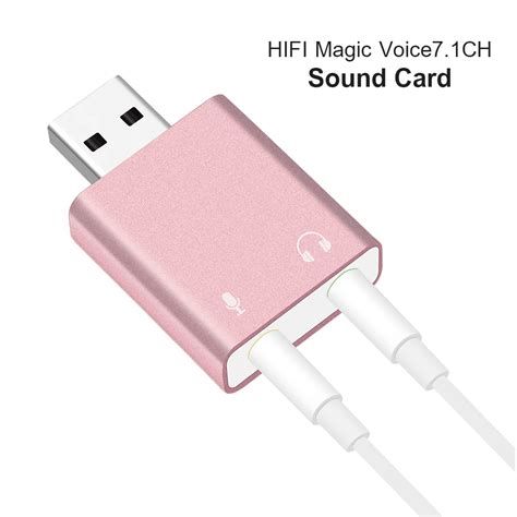 Купить 7.1 с USB звуковая карта внешний адаптер стерео аудио карты и ...