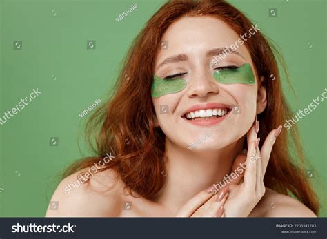 Beautiful Satisfied Half Naked Topless Redhead Stock Photo Shutterstock