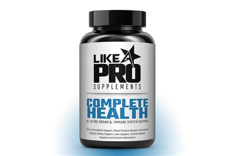 Like A Pro Complete Health Combines A Variety Of Supplements