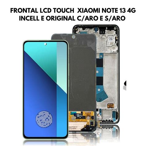 Tela Frontal Lcd Display Xiaomi Redmi Note 13 4g Incell Original