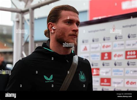 Loris Karius Of Newcastle United Arrives Ahead Of The Premier League