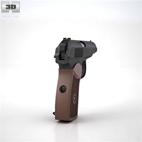 Пистолет Макарова 3D модель - Скачать Пистолеты на 3DModels.org