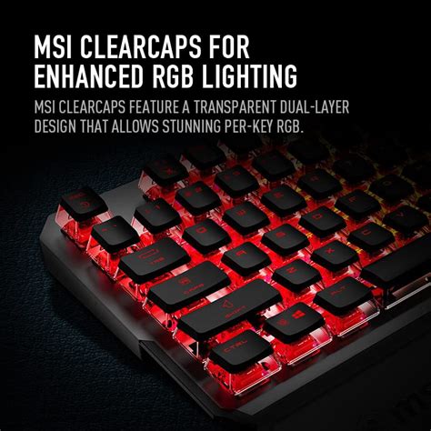 Electronikz MSI Vigor GK71 Sonic US Mechanical RGB Gaming Keyboard