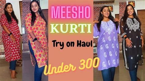 Meesho Kurti Haul Under Rs 300 Summer Kurtis Festive Wear