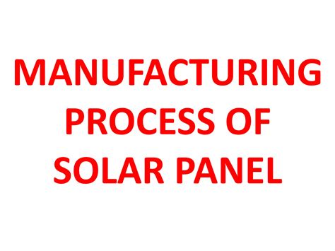 Solar Panel Ppt Ppt