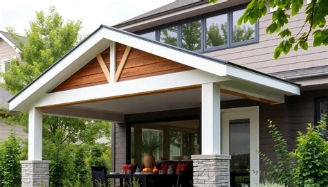 front porch overhang ideas  transform  homes curb appeal