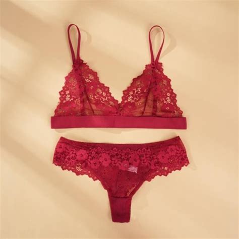 Ensemble de Lingerie Sexy Ultra fin noir sous vêtements en dentelle Transparent Push Up culotte