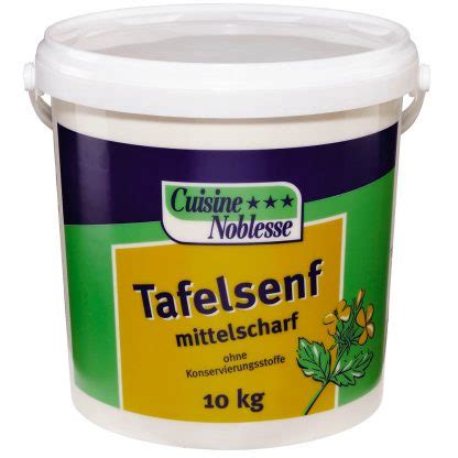 Cuisine Noblesse Tafelsenf Mittelscharf Kg Eimer Hans Wagner