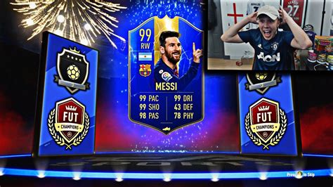 OMG WE PACKED TOTS MESSI ELITE ULTIMATE TOTS FUT CHAMPIONS REWARDS