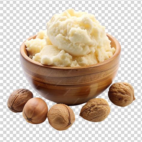 shea butter  isolated  transparent background premium ai