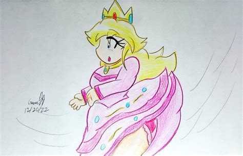 Windy Day Peach Redraw Kinda By Gmangamer25 On Deviantart