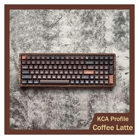 140 Keys Coffee Latte Keycaps KCA Profile PBT Dye Sublimation