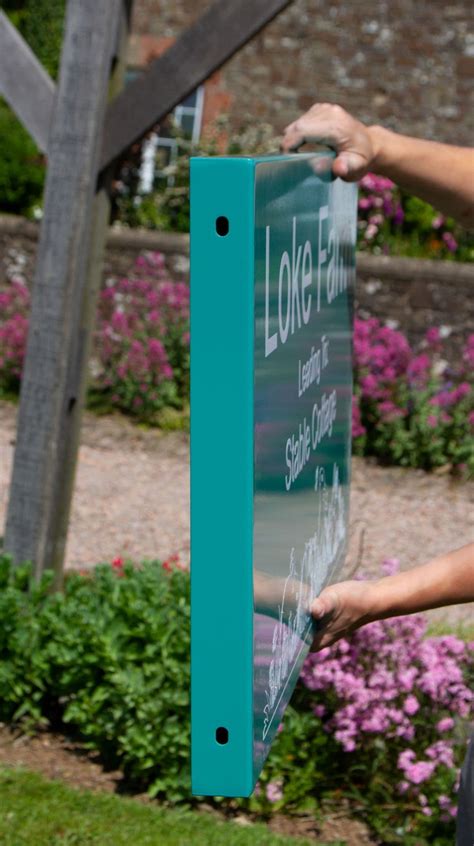 Aluminium Sign With Square Posts The Sign Maker