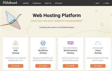 Siteground Web Hosting - Trusted by 2,000,000 domains