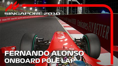 Fernando Alonso Pole Lap At The Streets Of Marina Bay Singapore