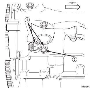 Dodge Durango Crankshaft Position Sensor 4 7L V 8 Engine Removal And