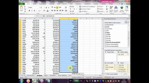 Fast Data Analysis With Ms Excel 2010 03032015pm Youtube