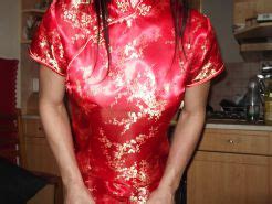 Red Satin Silk Chinese Dress Cheongsam Qipao Porn Pictures Xxx Photos Sex Images