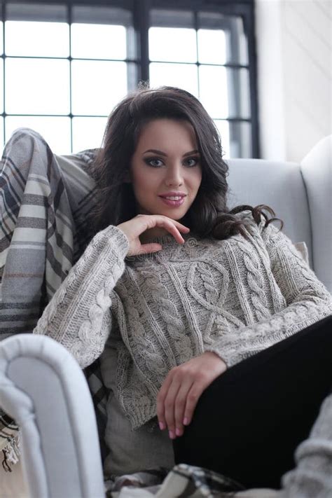 Attractive Woman Stock Photo Image Of Brunette Look