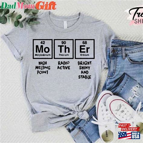 Mother Periodic Table Shirt Chemist Mom T Funny Classic Sweatshirt