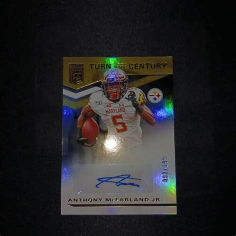 Anthony Mcfarland Rc Turn Of The Century Auto Panini