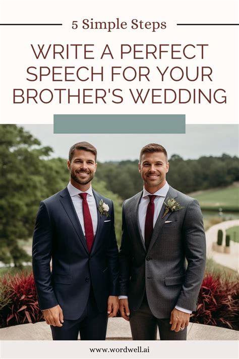 Write A Perfect Speech For Your Brothers Wedding In 2023 Brother