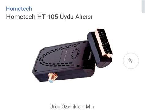 Hometech Ht Sd Uydu Al C S Tv Ve G R Nt Sistemleri