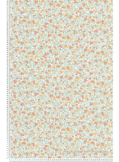 Papier Peint Feuillage Cherry Vert Nude Flower Market De Casad Co