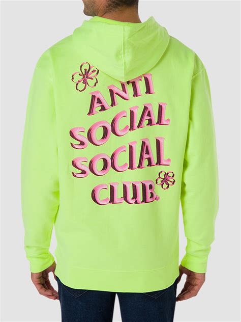 Shop The Classic Anti Social Social Club Yellow Color Hoodies