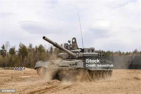 Russian T72 Tank At The Military Training Ground Stock Photo Download