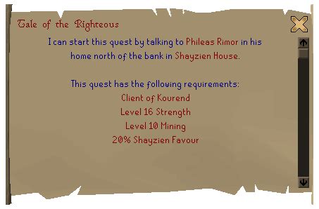 Update:Tale of the Righteous and Kourend Favour - OSRS Wiki