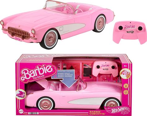 Hot Wheels Barbie Corvette RC Voiture télécommandée à piles de Barbie