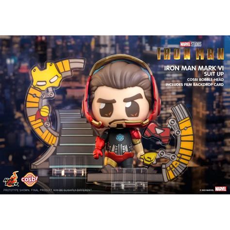 全新 Hot Toys 鋼鐵人 Cosbi 變裝 Suit up盲盒 確認款 馬克 MK VI 蝦皮購物