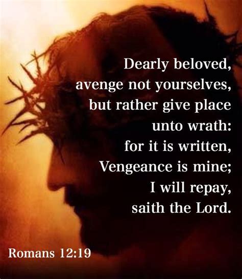 Vengeance Is Mine Saith The Lord