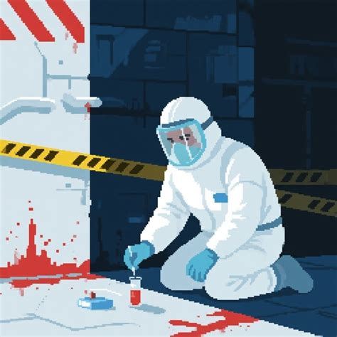 crime scene technician image forensic pixel investigation