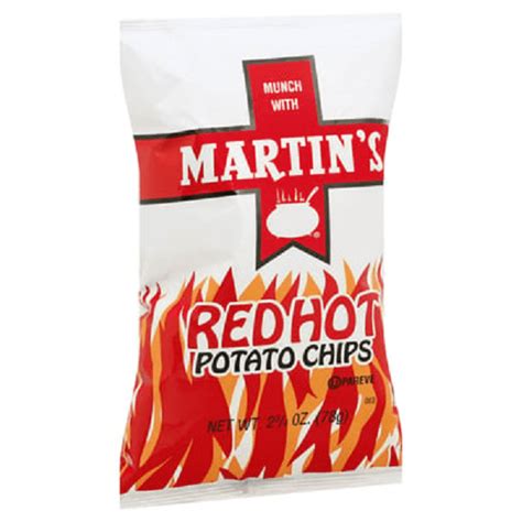 Martin S Red Hot Potato Chips Pack Ounces Single Serve Bags Walmart