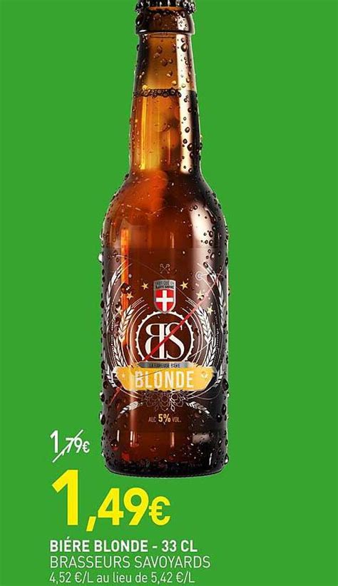 Promo Bière Blonde Brasseurs Savoyards chez NaturéO iCatalogue fr