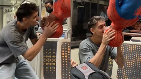 Spider Man Subway Gay Kiss Video Goes Viral And It S Beyond Adorable Attitude