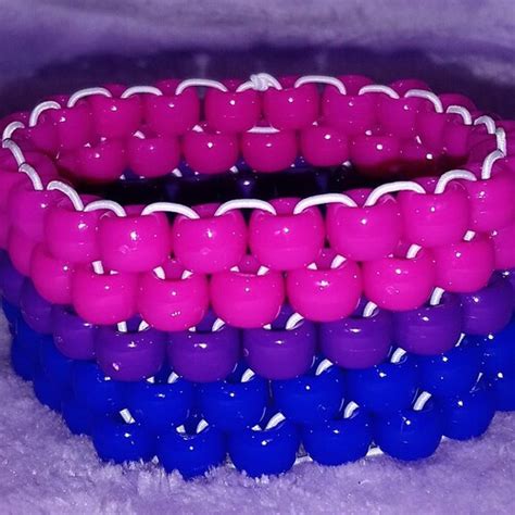 Lgbtqia Pride Flag Kandi Bracelets Etsy Uk