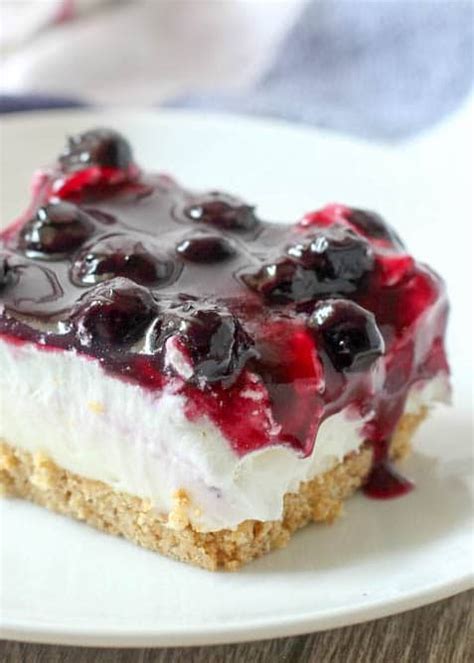 No Bake Blueberry Cheesecake Bars Broccoli Recipe