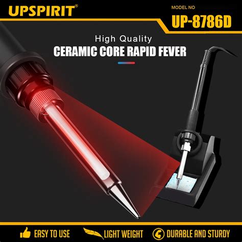 Upspirit Electric In Digtal Lcd Display Smd Soldering Iron Rework Station Hot Air Bga Welding