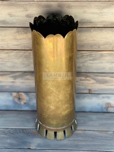 Ваза Гильза, медь - купить в салоне антикварной мебели в Москве