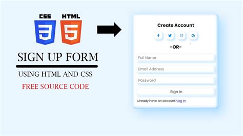 Form Sign Up Claymorphism Css Some Basic For Beginner Youtube