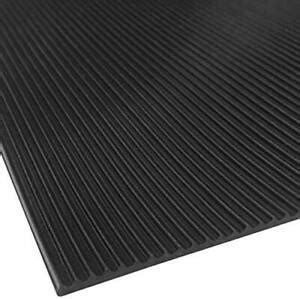 Black Ribbed Rubber Matting 1 2M Wide X 3mm Thick EBay